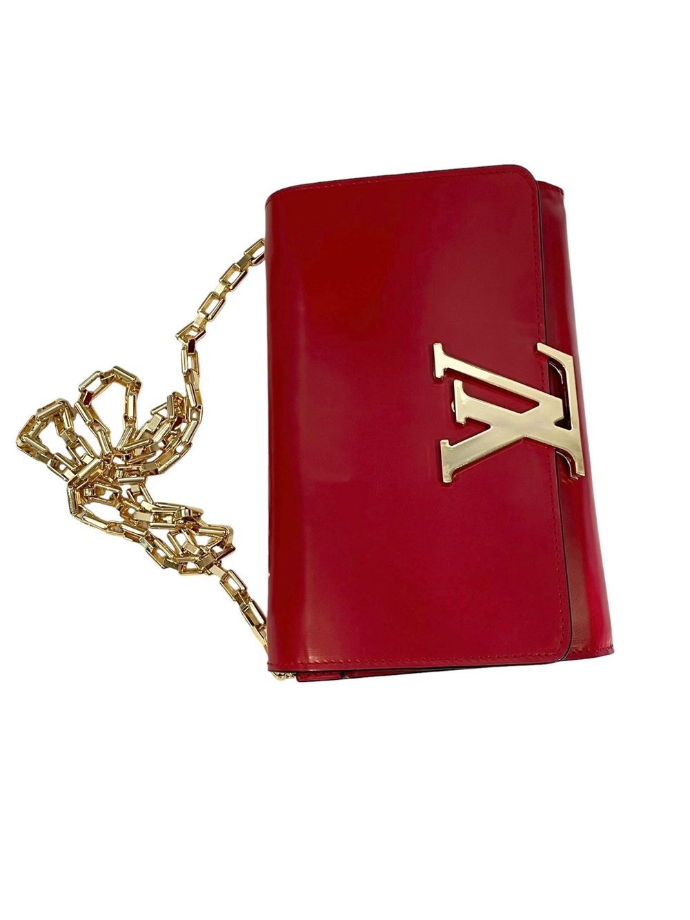 ❤️ Red Chain Shoulder / Crossbody Bag ❤️ - Picture 13 of 13